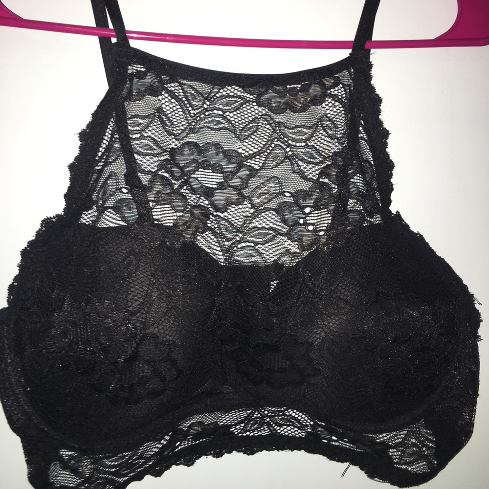Black Push-up Lace Bralette 🖤